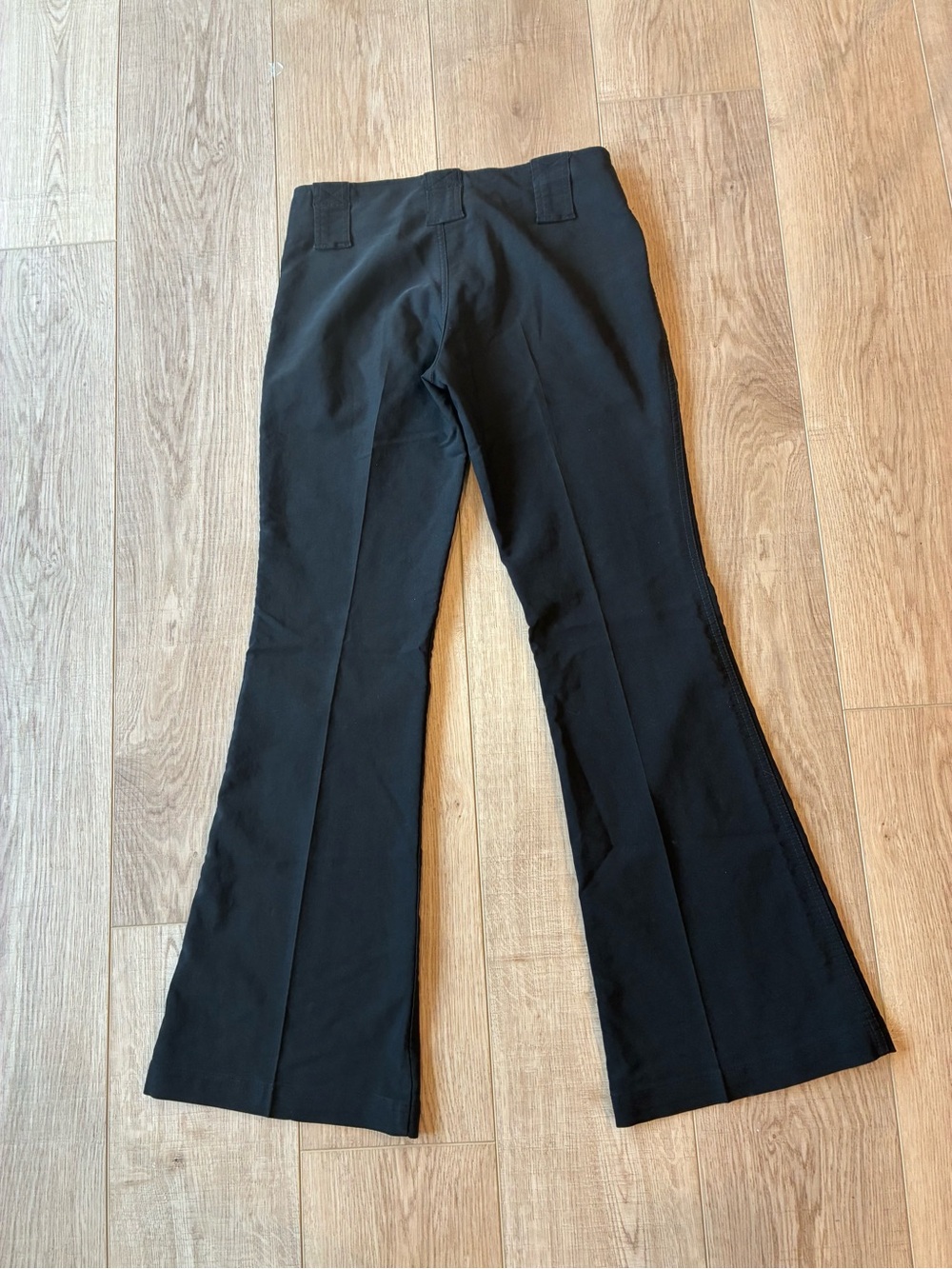 Rampage Vintage 90s/Y2k low rise Black Flared Pants size 3 mall goth - Picture 2 of 5